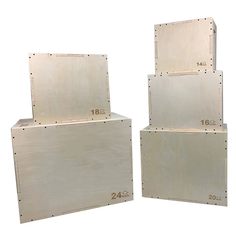 Plyo Box Set - 2026年木製プライオジャンプボックス業務用ジムコンディショニングトレーニングセット