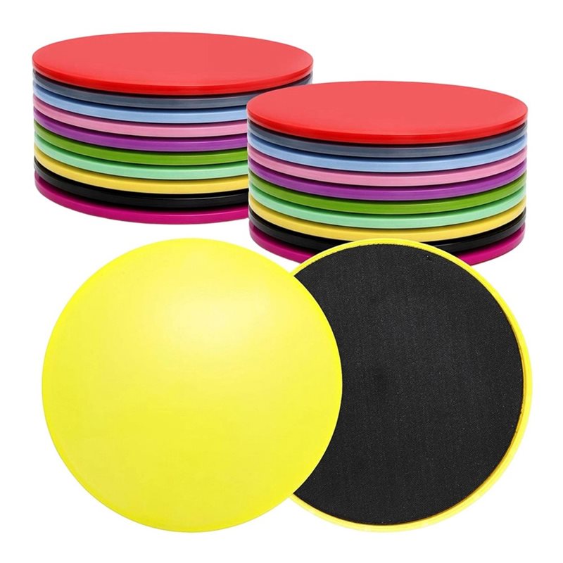 Gliding Disc Slider - 【値下げ！】 !】両面エクササイズスライダー 20枚パック ワークアウトスライダー、グライディングディスク 筋力トレーニング用フィットネスディスク