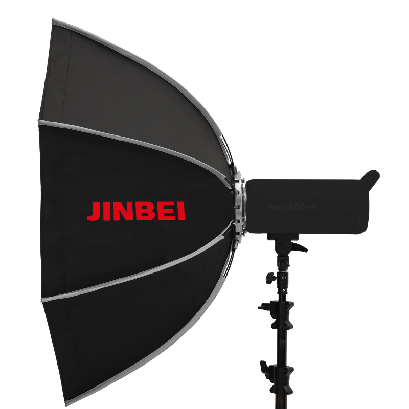 Plyo Box Set - JINBEI KE-150cmクイックセットアップオクタゴンソフトプライオボックス、調光可能なLEDと商品撮影用背景幕用ソフトライトボックス