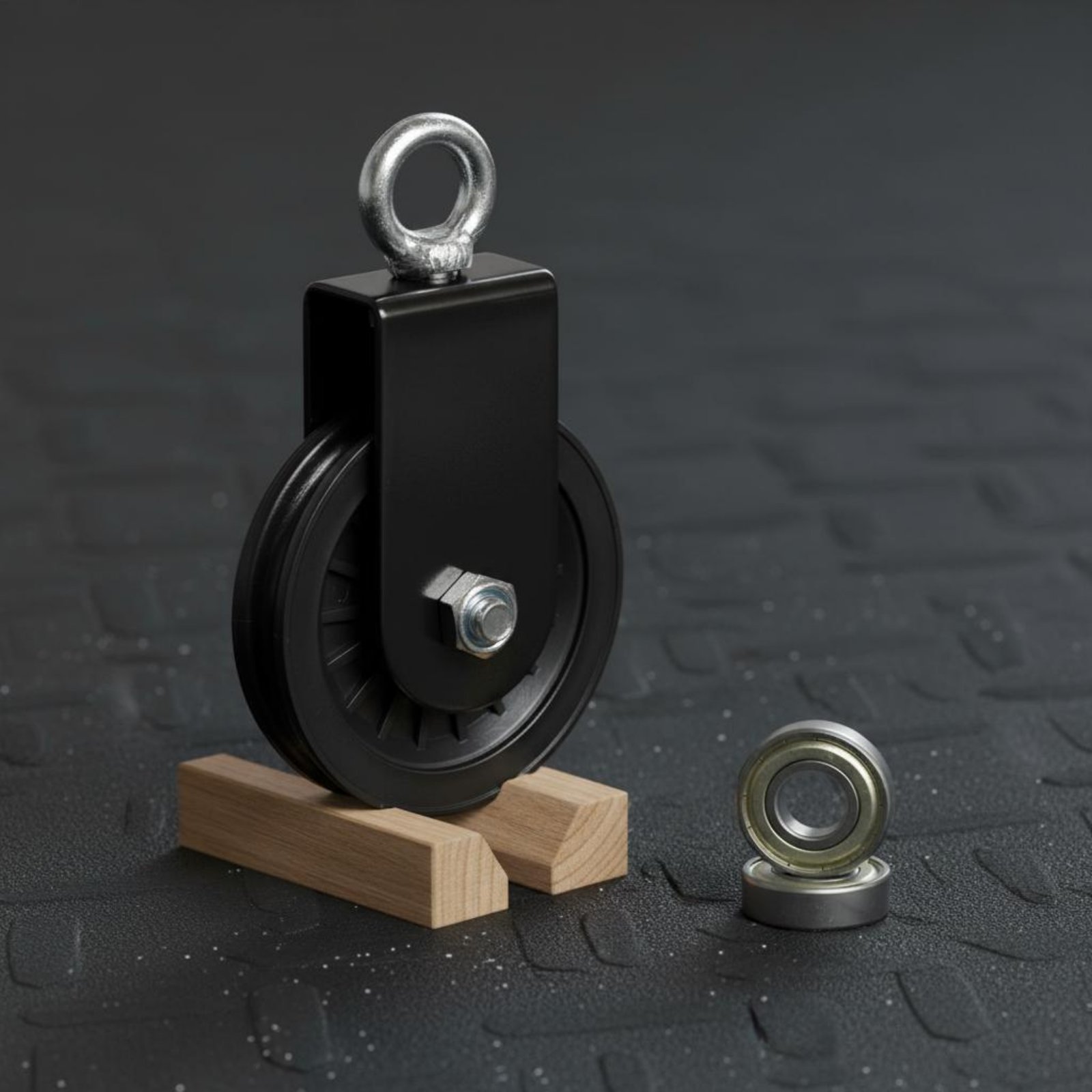 Home Gym System - DIYフィットネスプーリーブラケット 静音固定リフティングプーリー ホームジムケーブルマシンシステム用 ラットプルダウンワークアウトアクセサリー