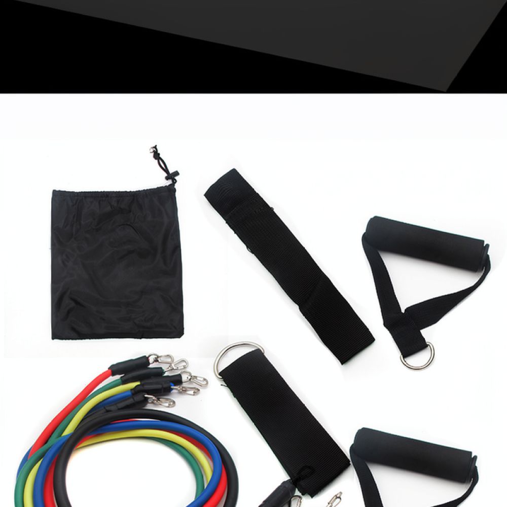 Home Gym Upper Body Workout - エクササイズ用具、レジスタンスバンドセット、伸縮性のあるプルロープ、自宅でのワークアウト、フィットネス、筋力トレーニング用具。