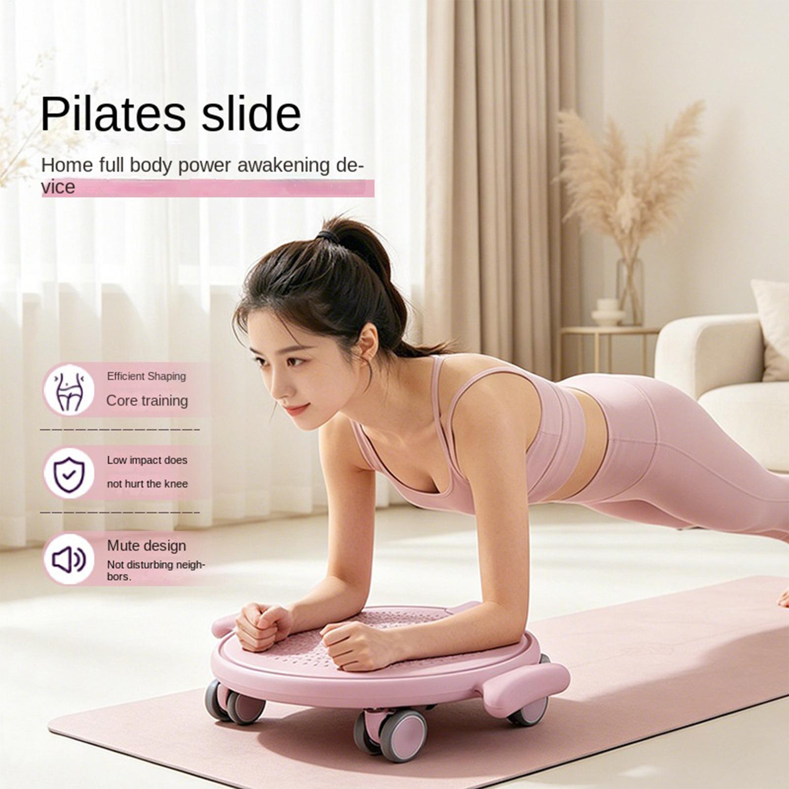 Gliding Disc Slider - ピラティス用スライダー＆コアグライディングディスク。静音設計で、自宅での腹筋、脚のトレーニング、ヨガ、バレエ、フロアワークアウトに最適なジム用具。