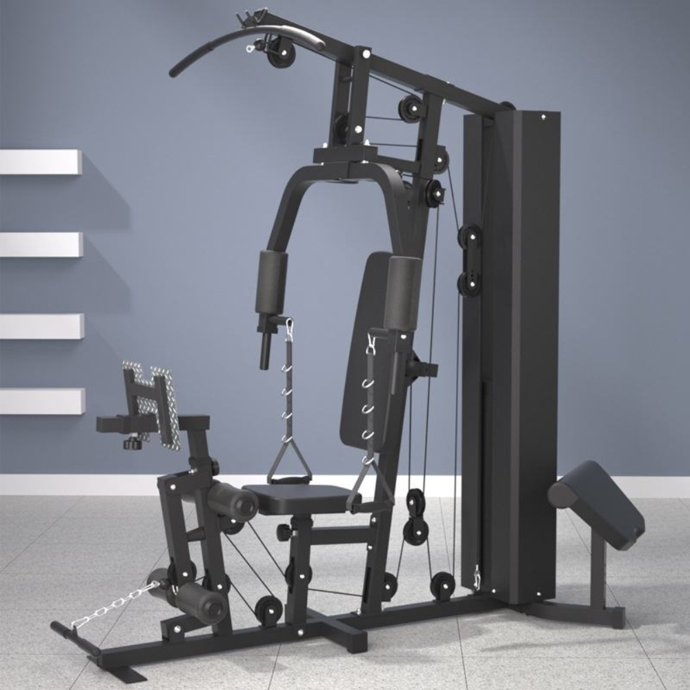Home Gym System - 多機能ホームジム全身ワークアウトケーブルプーリーシステム筋力トレーニングフィットネスエクササイズマシンヘビーデューティーセット