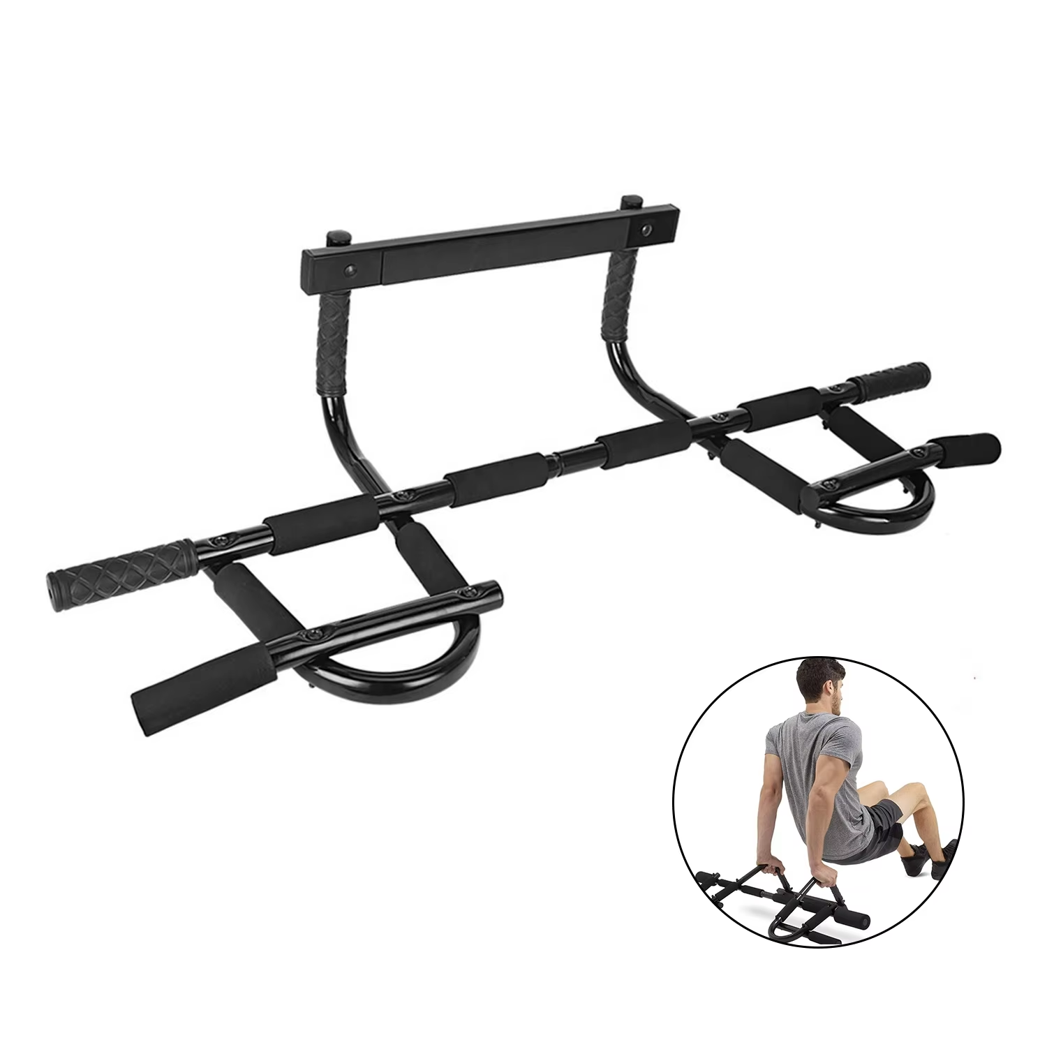 Home Gym Upper Body Workout - ドアに取り付けるフィットネスバー、懸垂バー、パラレットバー、チンニングバー、ドアジムバー、ホームフィットネス用