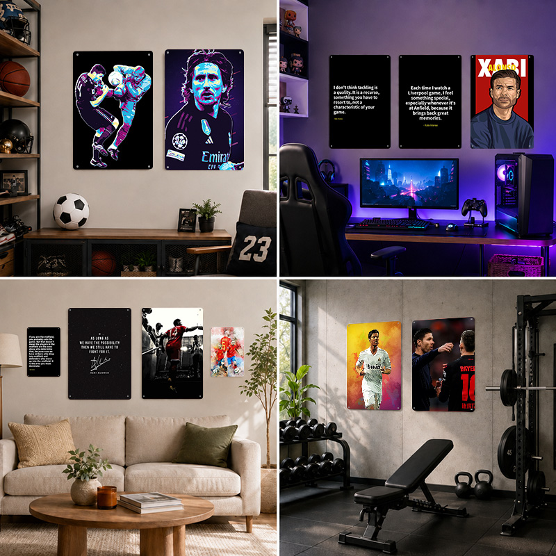 シャビ・アロンソ テクスチャードポスター カスタムアルミメタ - Home Gym Yes Or No のレビューと価格