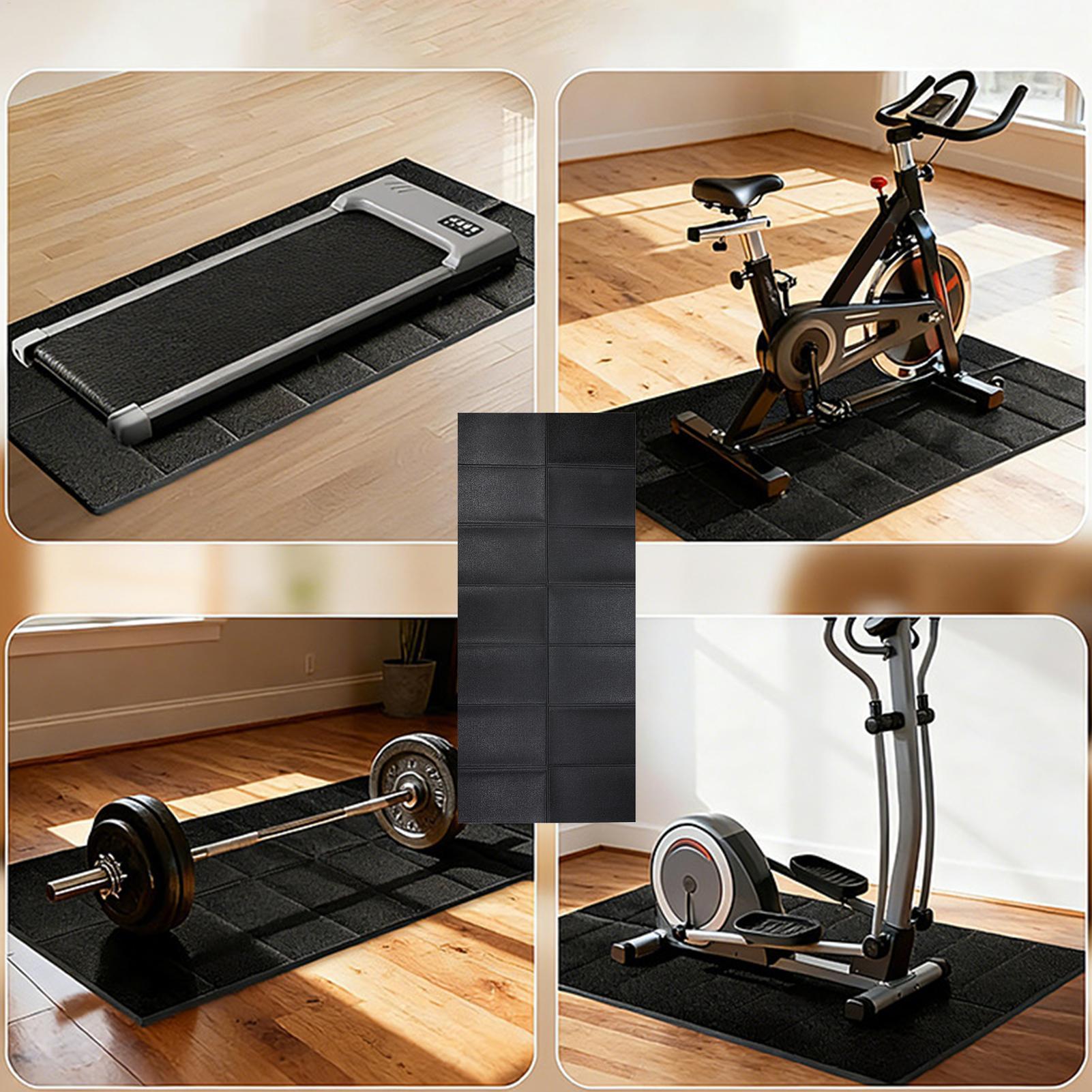 トレッドミルマット振動吸収ヘビーデューティトレッドミルフロア - Home Gym Workout Equipment のレビューと価格