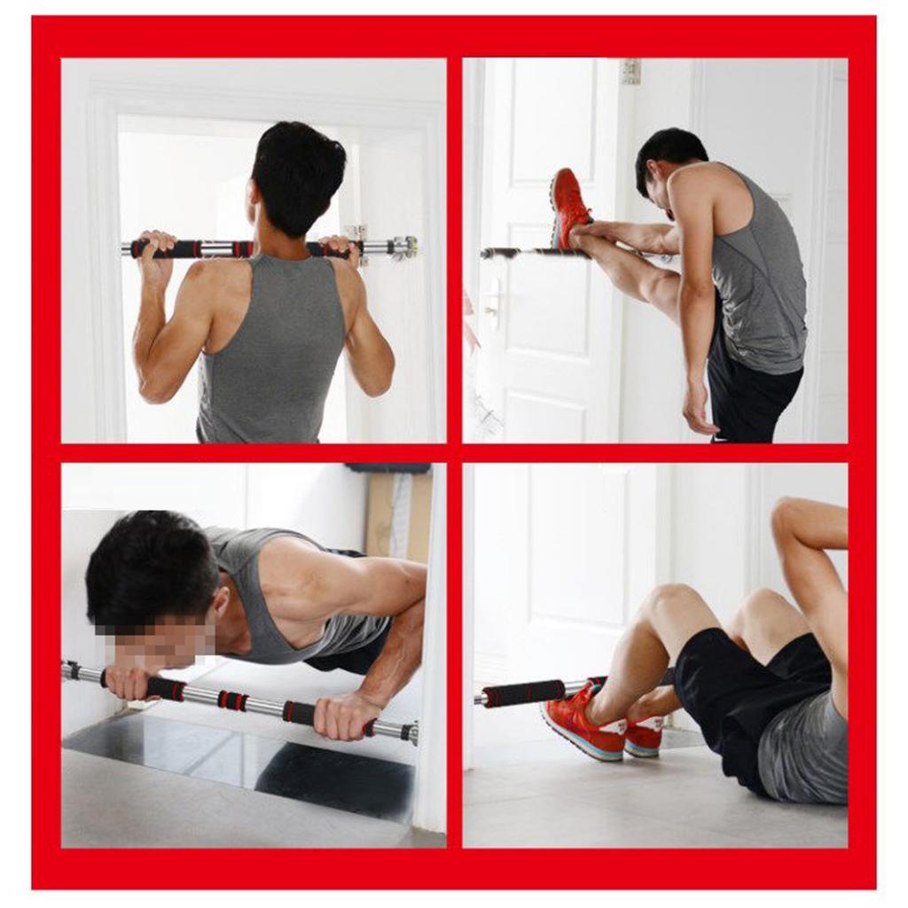 ホームドアプルアップバー 調節可能な伸縮式フィットネスバー  - Home Gym Upper Body Workout のレビューと価格