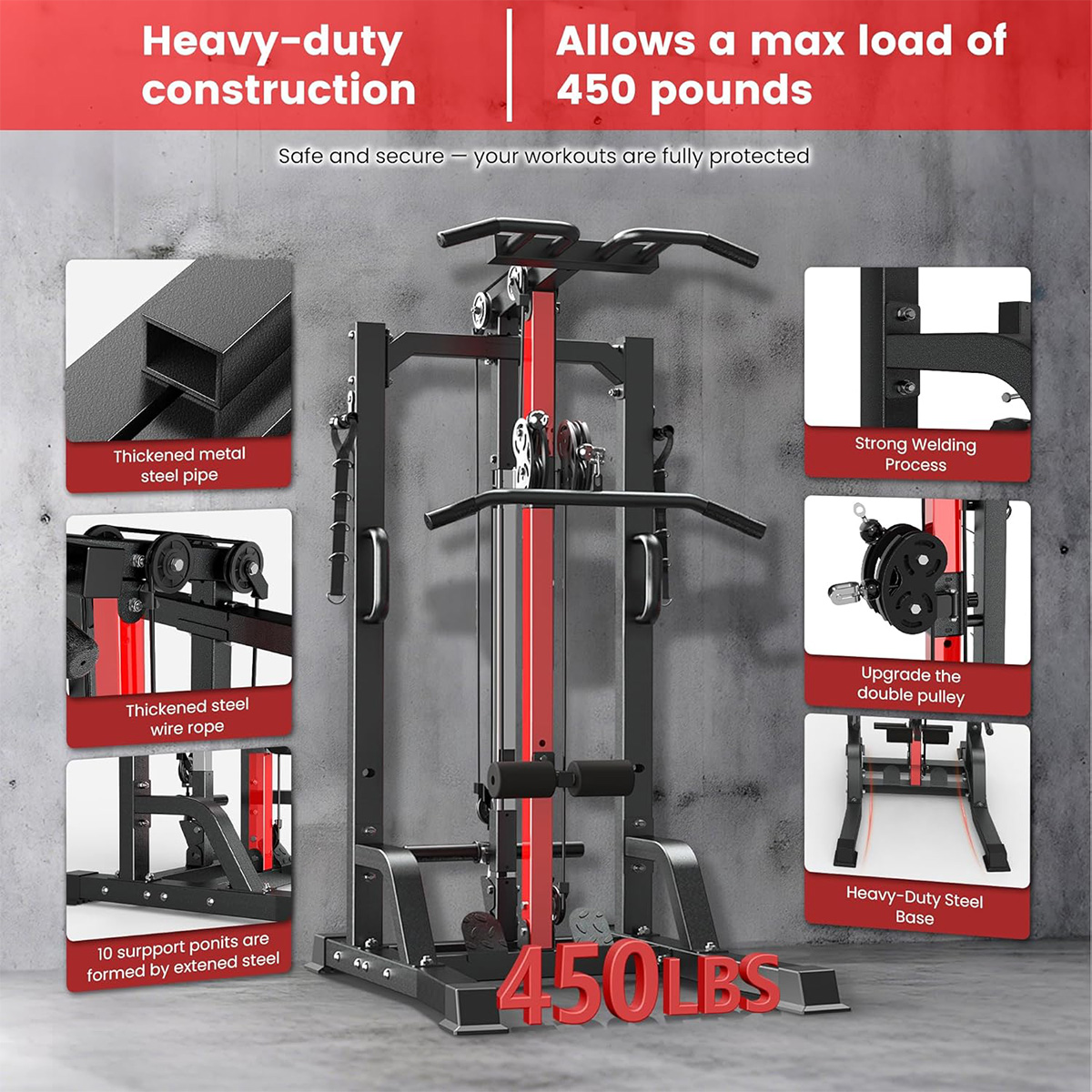 Poobooホームジムマシン - ハイ/ロープーリーシステム - Home Gym System のレビューと価格