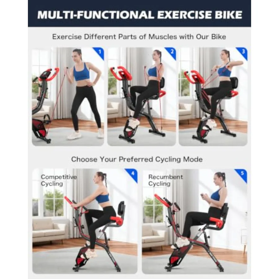 家庭用ジムに最適な、折りたたみ式の磁気式エクササイズバイク。 - Home Gym Bike のレビューと価格