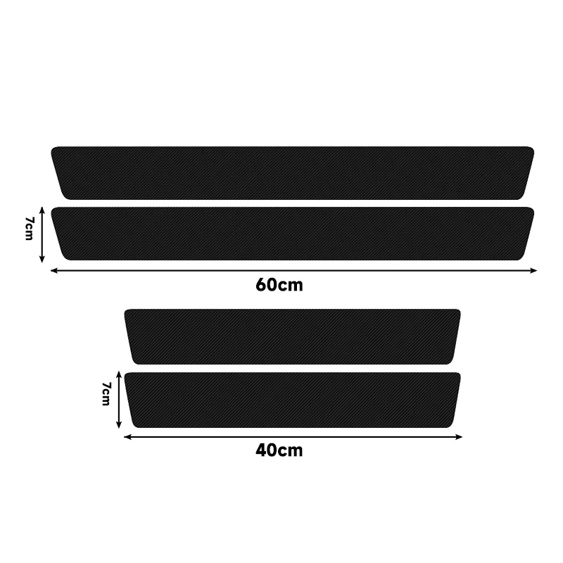 1/4/5/9 個車のドアカーボンファイバースレッショルドプ - Weight Plate Bumper のレビューと価格
