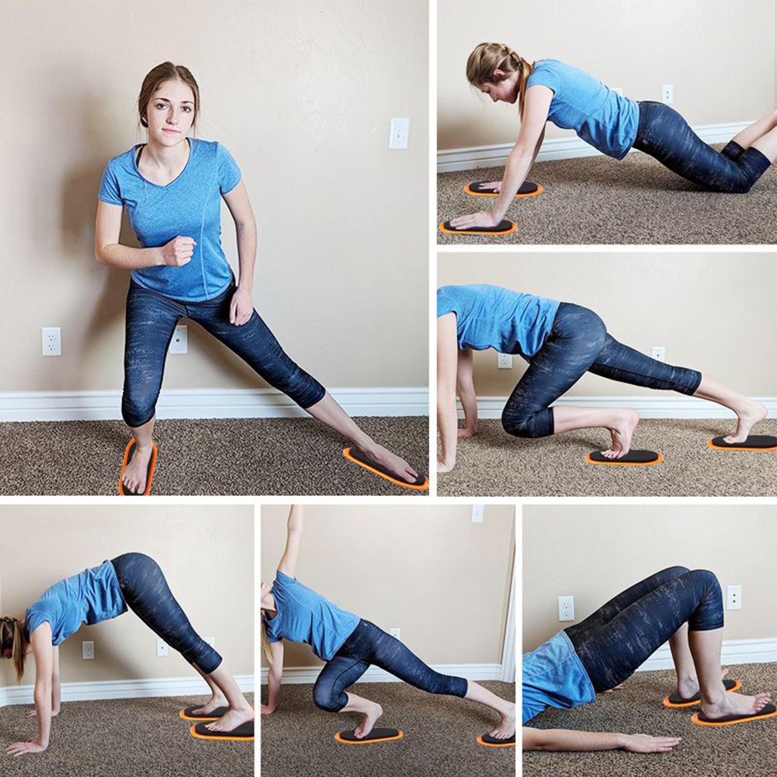 ワークアウトスライダーディスク楕円形フィットネススライディン - Home Gym Workout Equipment のレビューと価格