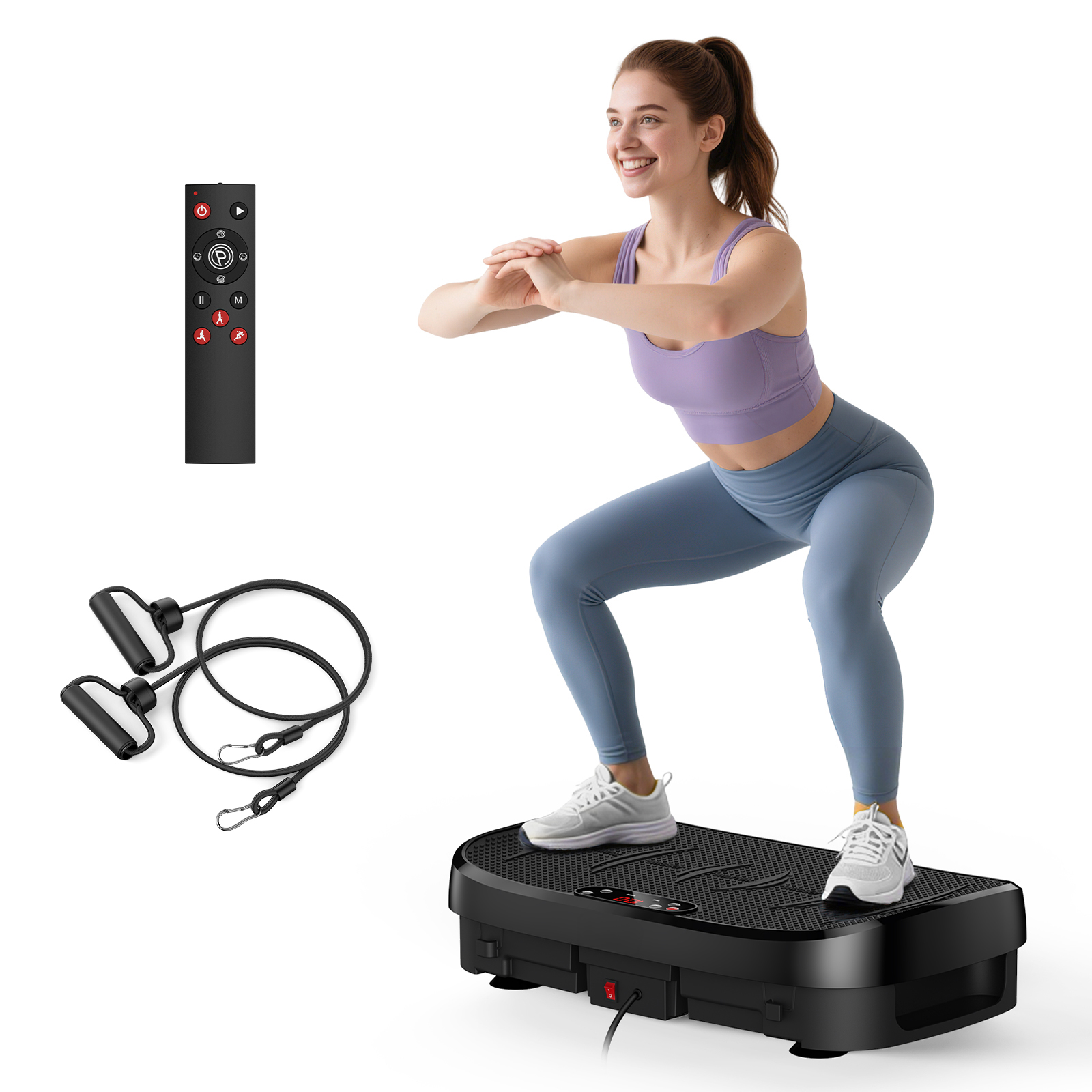 振動プレート脂肪燃焼フィットネスプラットフォーム全身120レ - Home Gym Weight Machine のレビューと価格