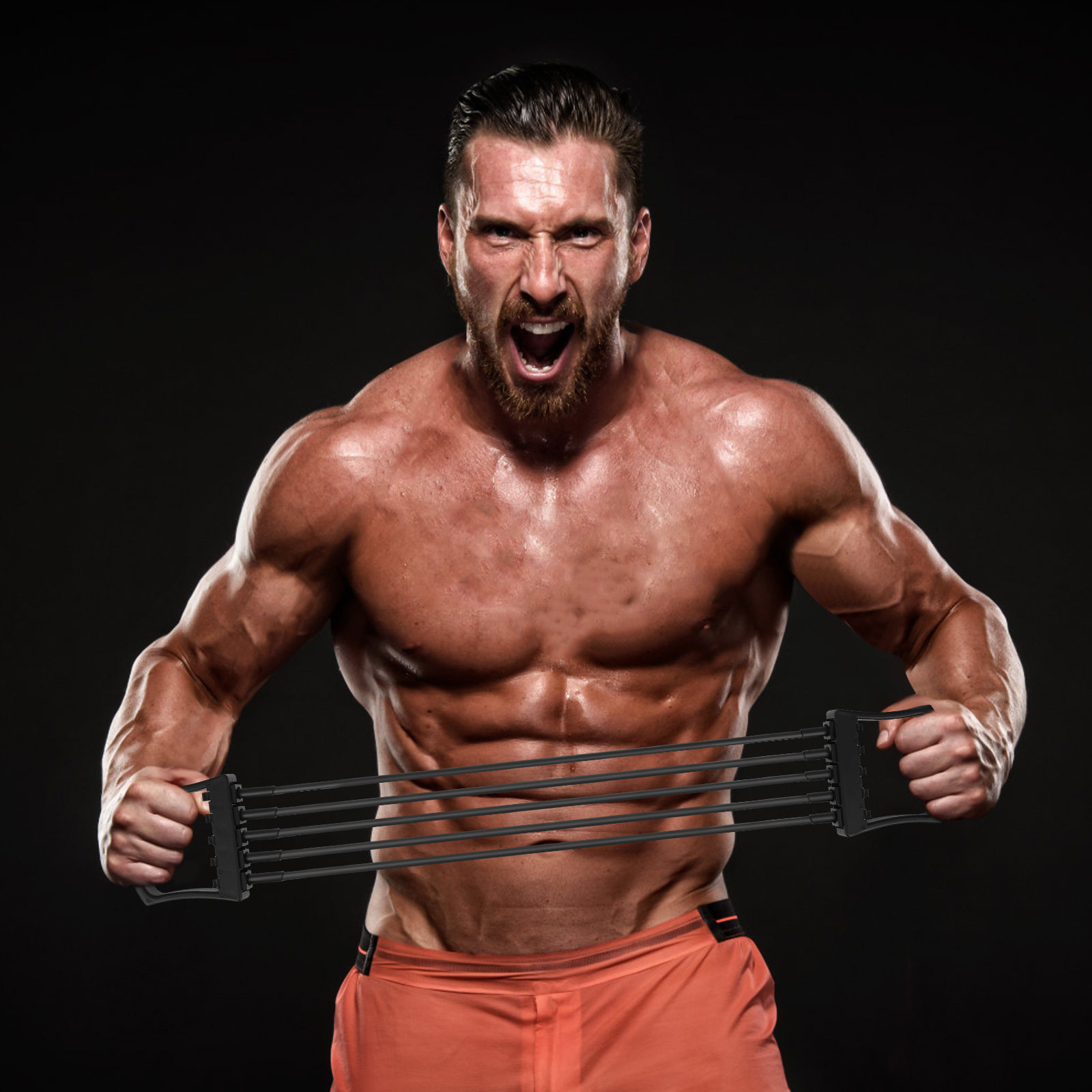 自宅ジムで使える、調整可能なチェストエクスパンダー。上半身の - Home Gym Upper Body Workout のレビューと価格