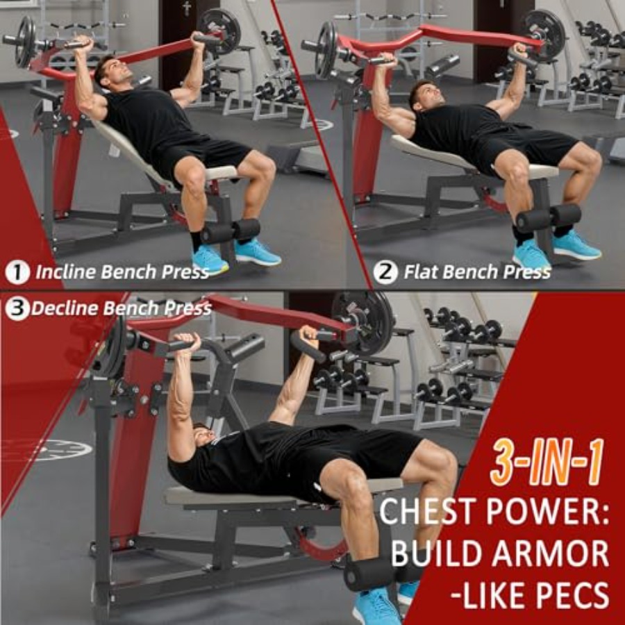 ホームジムチェストプレスマシン：ヘビーデューティースチールフ - Home Gym Upper Body Workout のレビューと価格