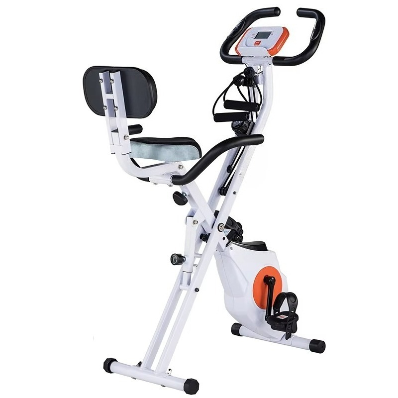 スマート折りたたみ式エクササイズバイク、8段階抵抗＆スチール - Home Gym Bike のレビューと価格