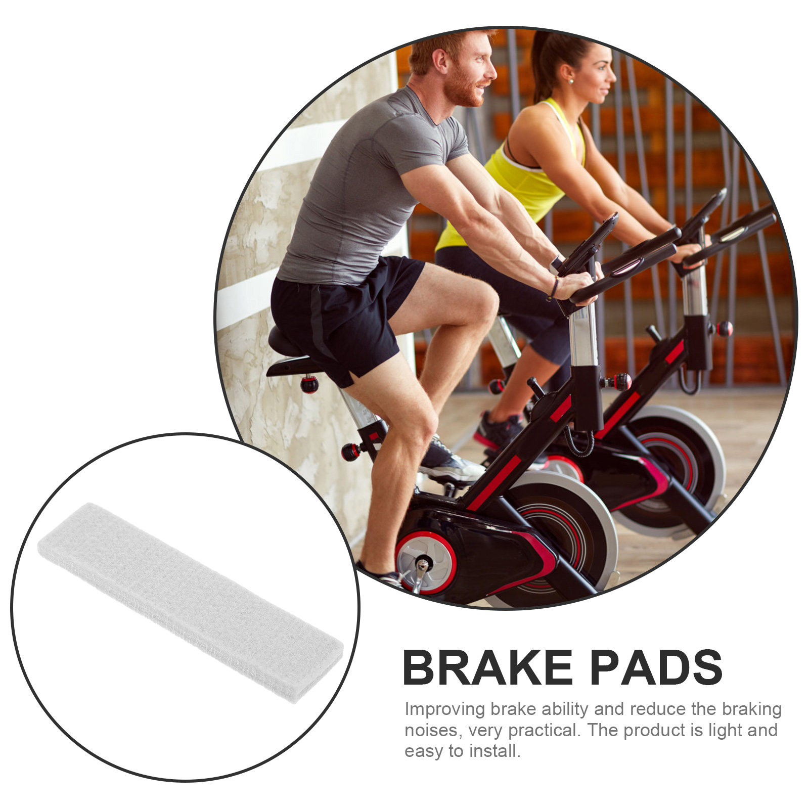 エクササイズバイク用フェルトブレーキパッド 10個入り。耐久 - Home Gym Installation のレビューと価格