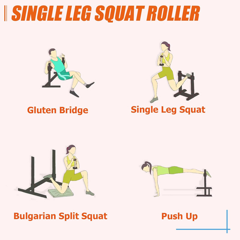 調整可能なシングルレッグスクワットスタンド - 脚の筋力トレ - Home Gym Workout Equipment のレビューと価格