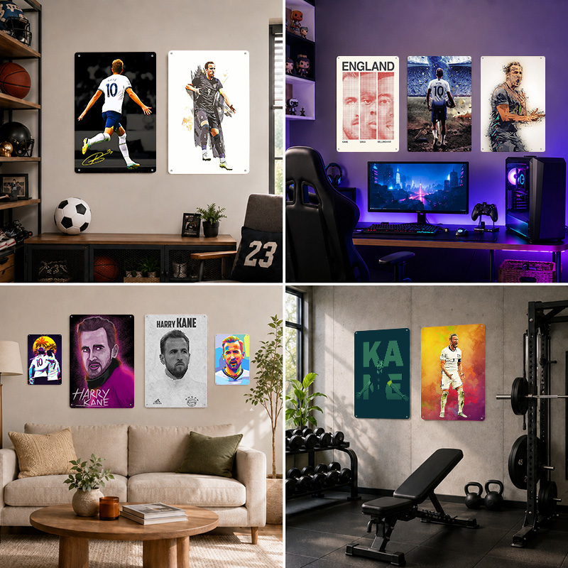 ハリー・ケイン アルミポスター カスタムメイド メタルティン - Home Gym Yes Or No のレビューと価格