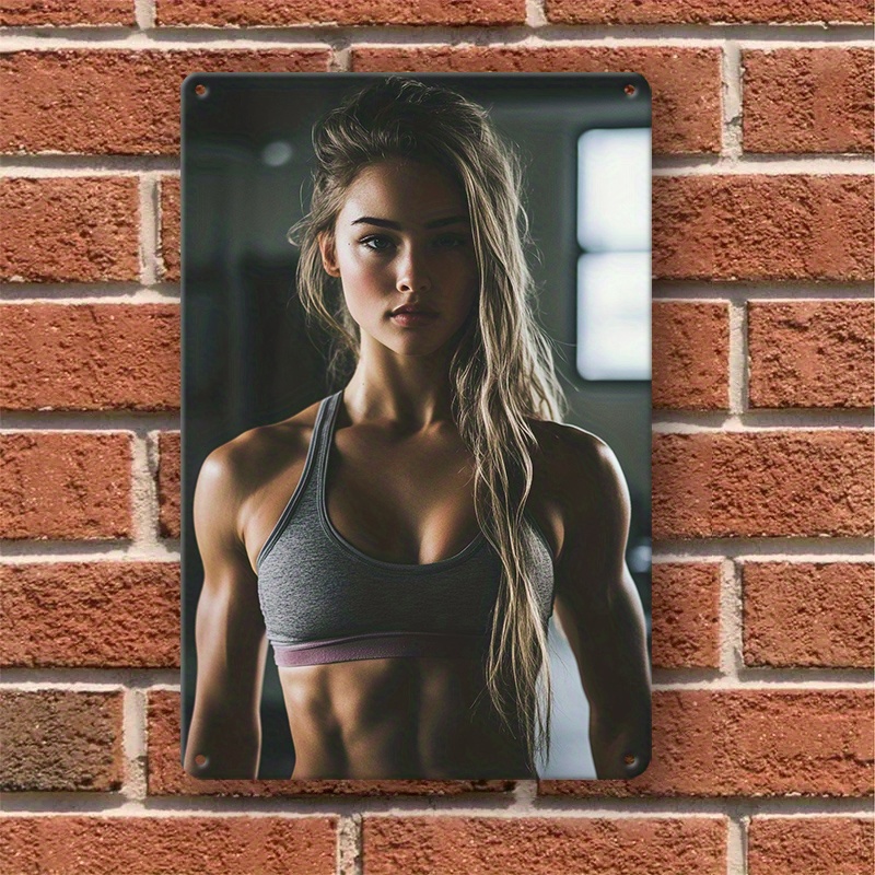 鉄製彫刻フィットネスモチベーションサイン、耐久性のある金属製 - Home Gym Installation のレビューと価格