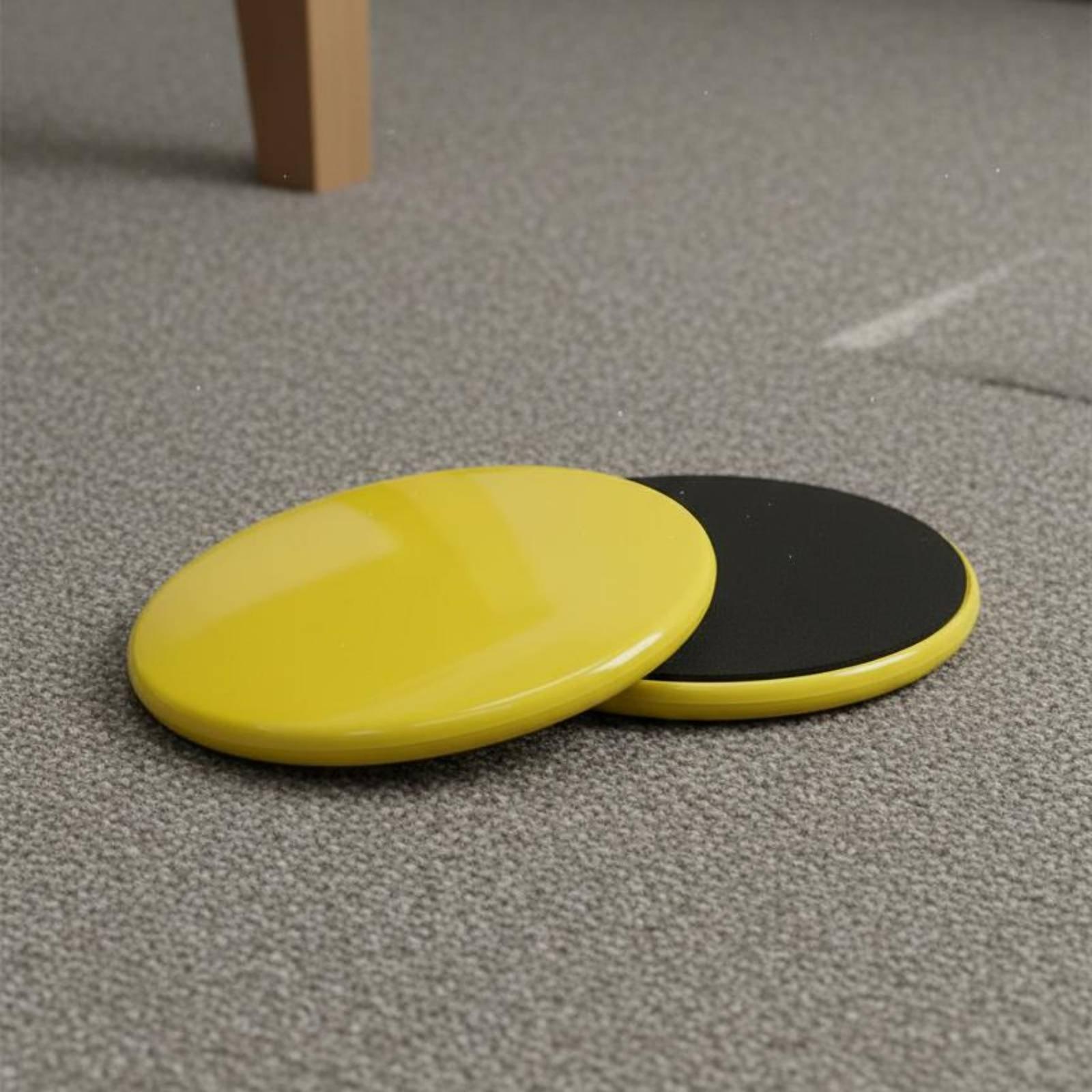 ピラティス用スライダーディスク5個入り。両面滑り面があり、脚 - Gliding Disc Slider のレビューと価格