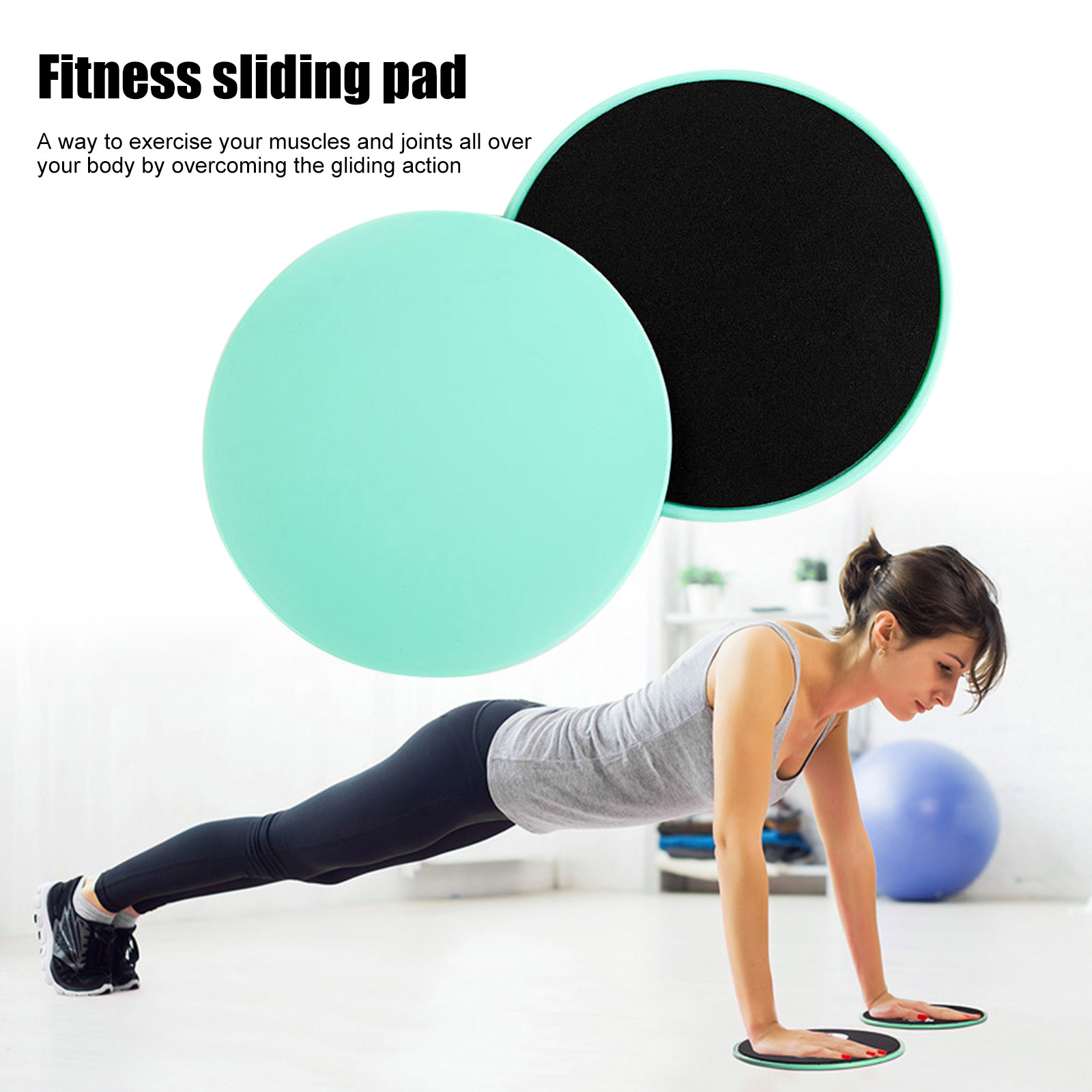 2 個エクササイズスライディングプレート両面腹部コアトレーニ - Gliding Disc Slider のレビューと価格