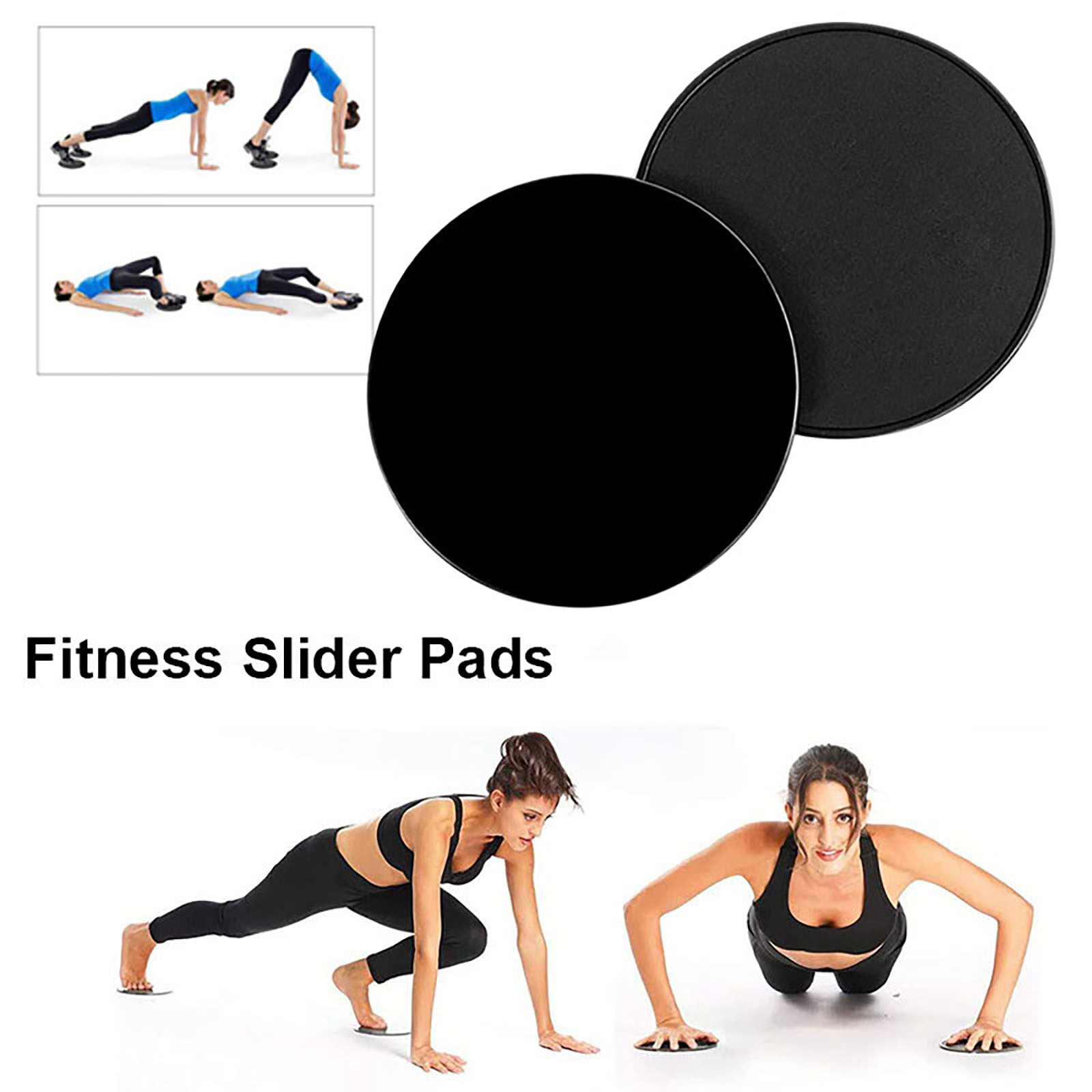 2 個エクササイズスライディングプレート両面腹部コアトレーニ - Gliding Disc Slider のレビューと価格