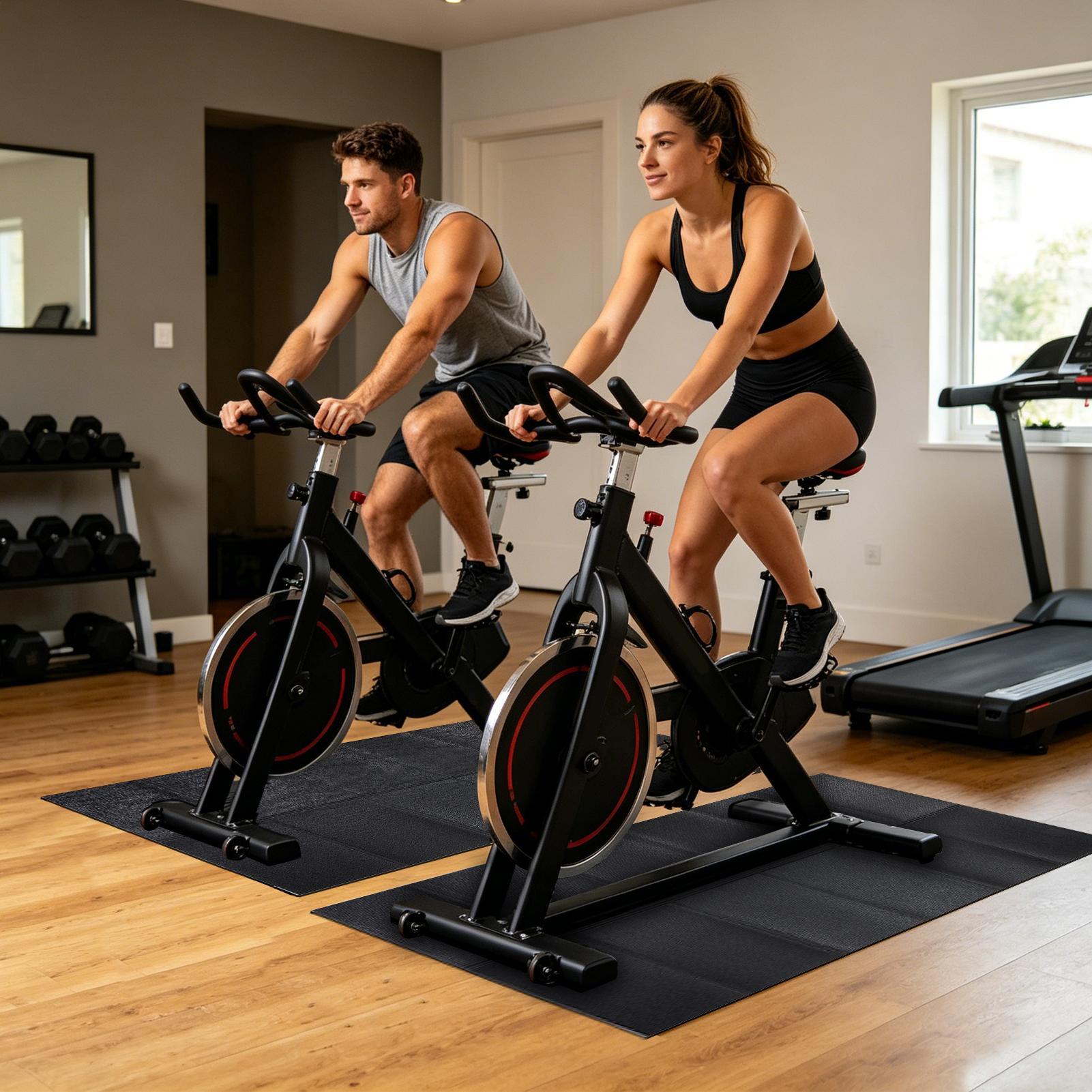 トレッドミルパッド高耐久防水折りたたみ式堅木床用トレッドミル - Home Gym Workout Equipment のレビューと価格