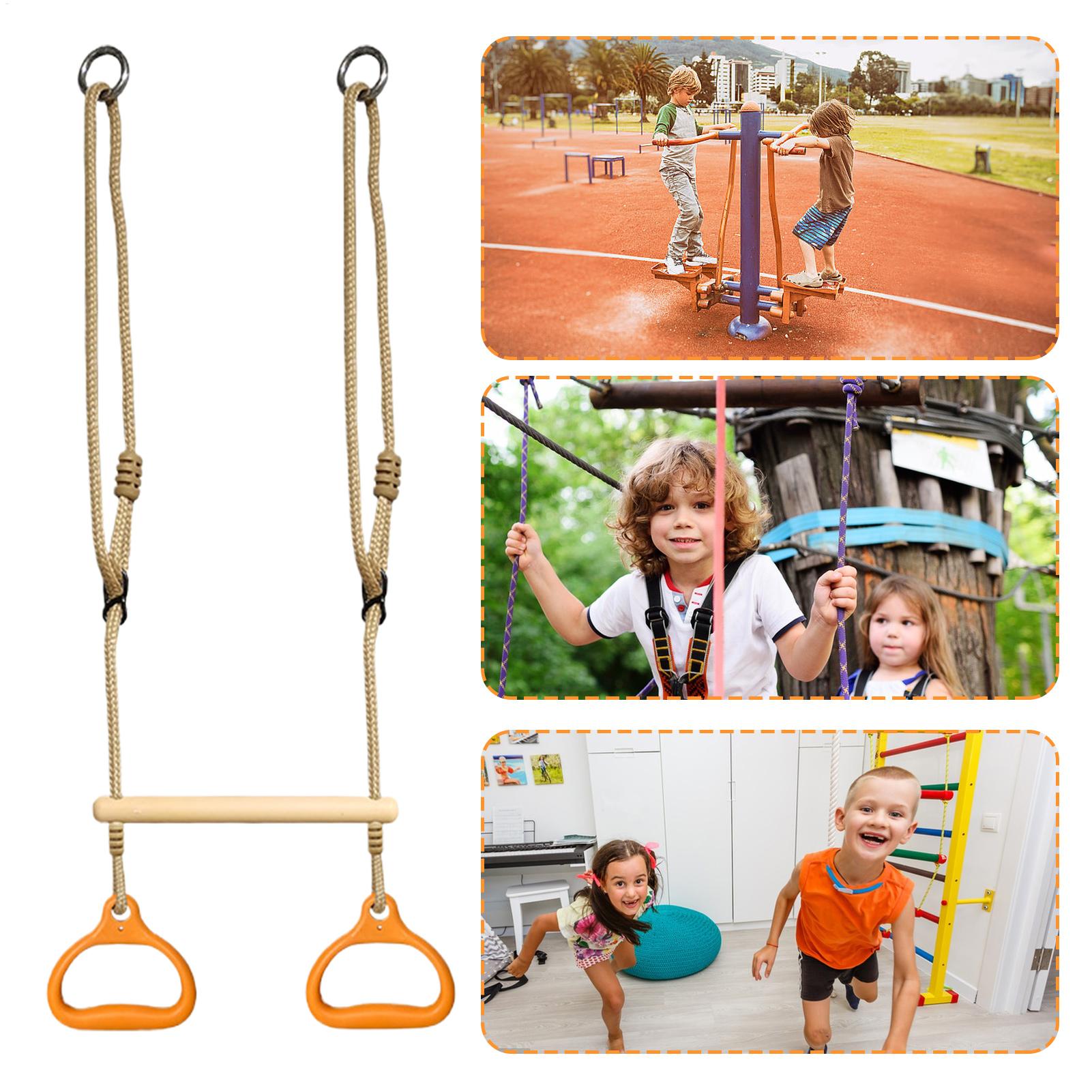 トラピーズ型スイングバー、遊具、リング、人間工学に基づいた感 - Home Gym Installation のレビューと価格