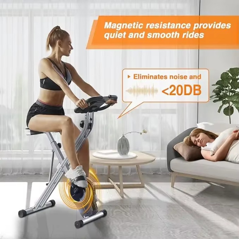 家庭用ジム用のポータブルスチール素材エクササイズバイク、折り - Home Gym Bike のレビューと価格