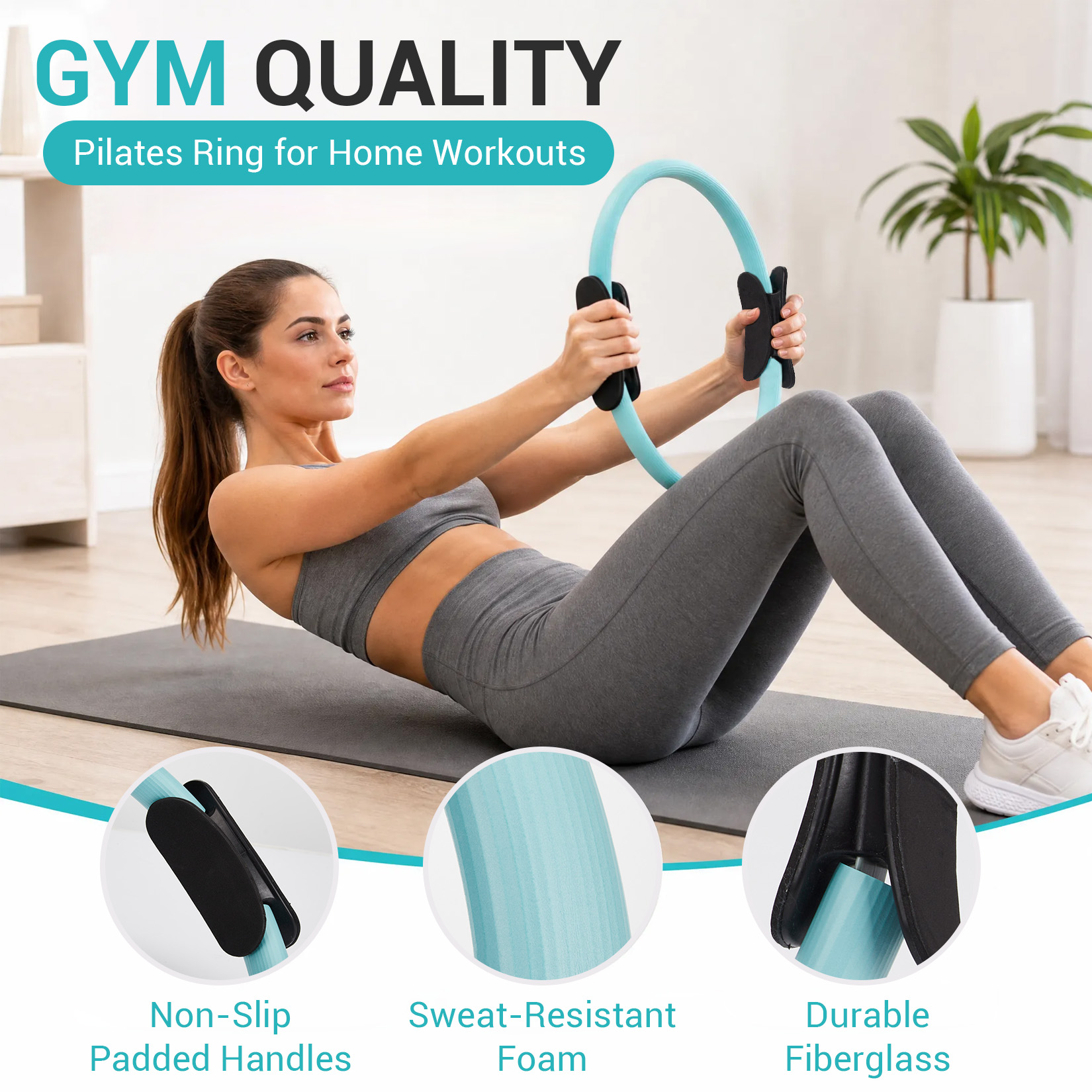ピラティス トレーニングセット、6-in-1 ピラティスリン - Gliding Disc Slider のレビューと価格